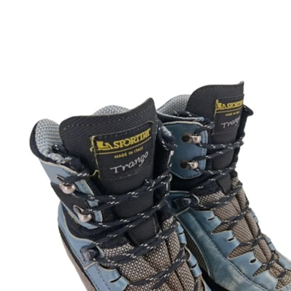 La Sportiva Snow Boots Mens 8.5 Wmns 9.5 Blue Trango Gore-Tex Waterproof Vibram